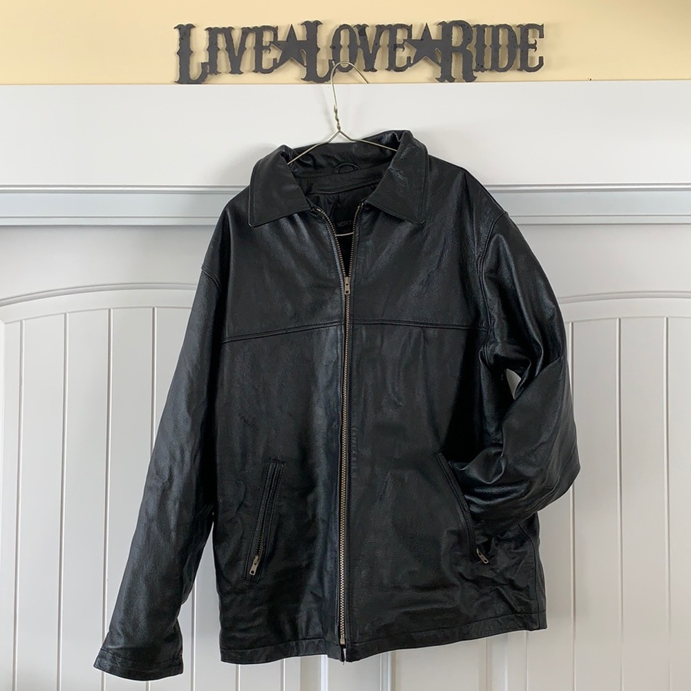 Insulated Leather Jacket | Lrg